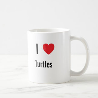 I Liebe Schildkröten Kaffeetasse
