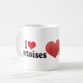 I Liebe-Schildkröten Kaffeetasse (Vorderseite Links)