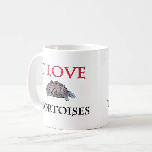 I Liebe-Schildkröten Kaffeetasse (Vorderseite Links)