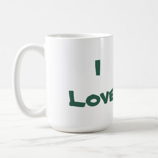 I Liebe Schildkröten Tasse (Links)