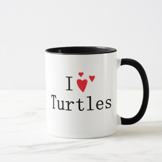 I Liebe-Schildkröten Tasse (Rechts)