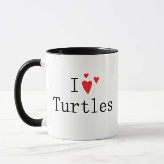 I Liebe-Schildkröten Tasse (Links)
