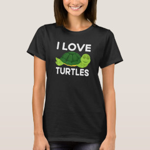 I Liebe Schildkröten Vintag Zoosee-Fan T-Shirt