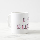 I Liebe Schlaf Kaffeetasse (Vorderseite Links)