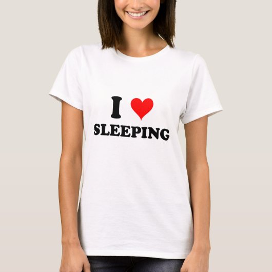 I Liebe-Schlafen T-Shirt (Vorderseite)