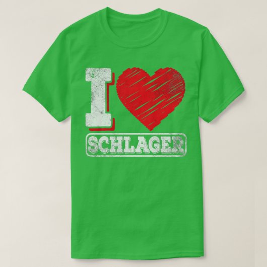 I Liebe Schlager Music T-Shirt (Design vorne)