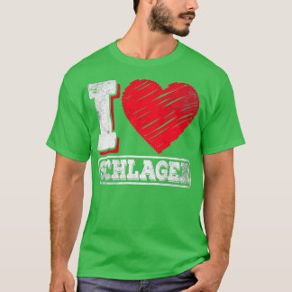 I Liebe Schlager Music T-Shirt