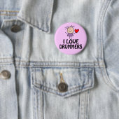 I Liebe-Schlagzeuger-Knopf Button (Beispiel)