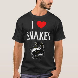 I Liebe Schlangen Ich Hecht Schlangen Schlange Sch T-Shirt