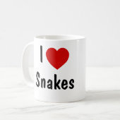 I Liebe Schlangen Kaffeetasse (Vorderseite Links)