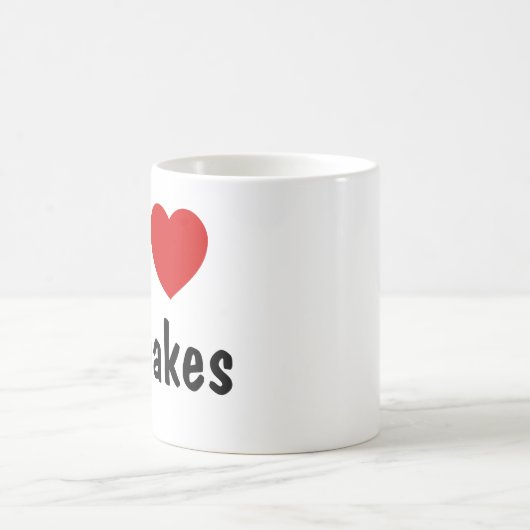 I Liebe Schlangen Kaffeetasse (Mittel)