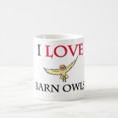 I Liebe-Schleiereulen Kaffeetasse (Mittel)