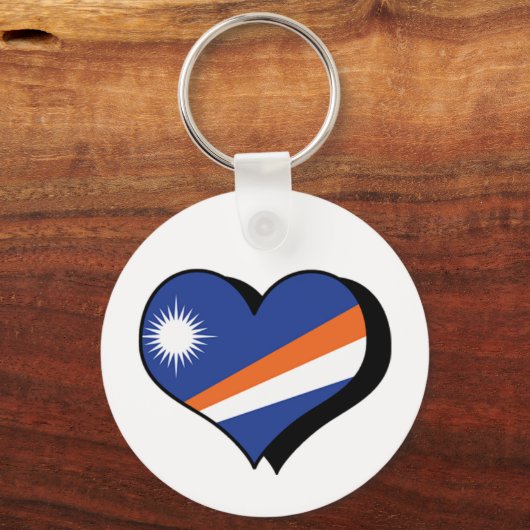 I Liebe Schlüsselanhänger der Marshallinseln (Vorderseite)