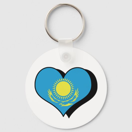 I Liebe Schlüsselanhänger Kasachstan (Vorderseite)