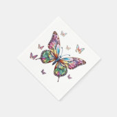 I Liebe Schmetterlinge Papier Napkin Serviette (Ecke)