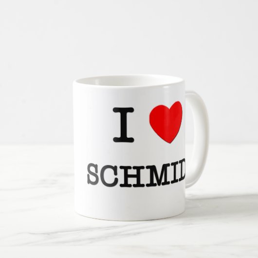 I Liebe Schmidt Kaffeetasse (VorderseiteRechts)