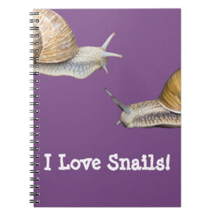I Liebe-Schnecke-Schnecke-Entwurf Notizblock