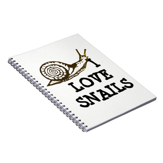 I Liebe-Schnecken Notizblock (Rechte Seite)