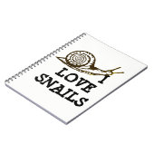 I Liebe-Schnecken Notizblock (Linke Seite)