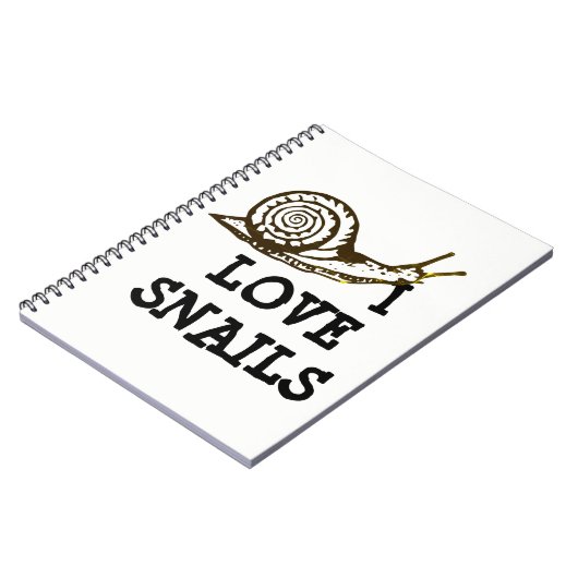 I Liebe-Schnecken Notizblock (Linke Seite)
