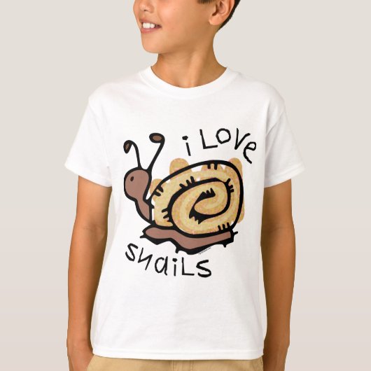 I Liebe-Schnecken T-Shirt (Vorderseite)