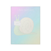 I Liebe Schneckenpost (Gradient) - 11" x 8,5" Note Notizblock (Rotiert)