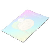 I Liebe Schneckenpost (Gradient) - 11" x 8,5" Note Notizblock (angewinkelt)