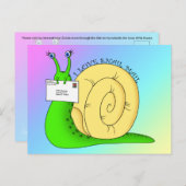 I Liebe Schneckenpost (Gradient) - Postkarte (Vorne/Hinten)