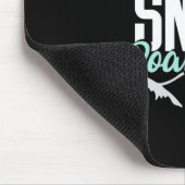 I Liebe Schnee Boarding Mousepad (Ecke)