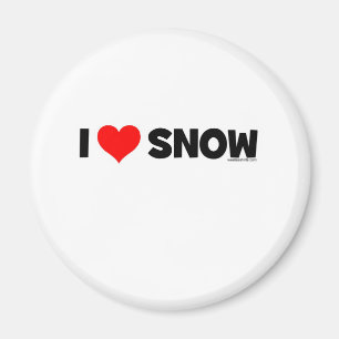 I Liebe-Schnee Magnet