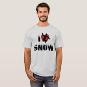 I Liebe Schnee T - Shirt (Vorne ganz)
