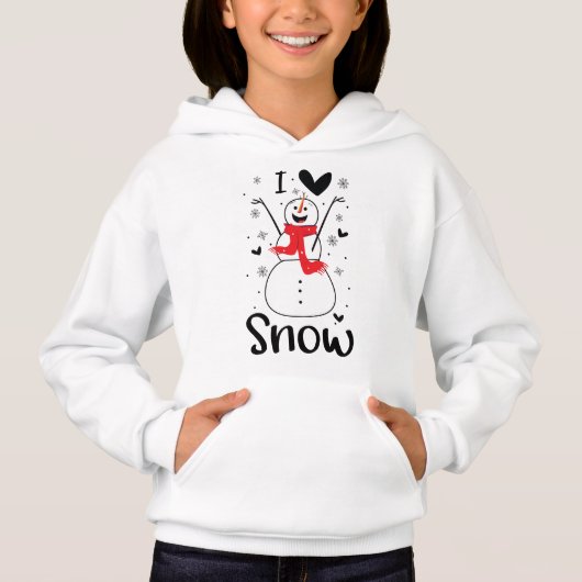 I Liebe Schnee Weihnachtsfeiern & Sweatshirts (Vorderseite)