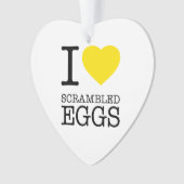I LIEBE SCHNELLER EIER ORNAMENT (Vorderseite)