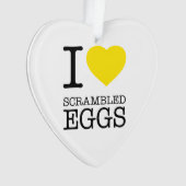 I LIEBE SCHNELLER EIER ORNAMENT (Vorderseite)