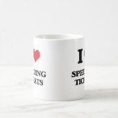 I Liebe-Schnellfahren-Karten Kaffeetasse (Mittel)