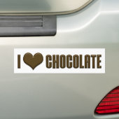 I Liebe Schokolade Autoaufkleber (Auf Auto)
