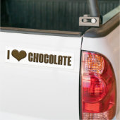 I Liebe Schokolade Autoaufkleber (Auf Lkw)