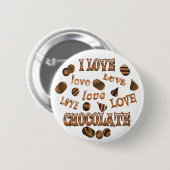 I Liebe-Schokolade Button (Vorne & Hinten)