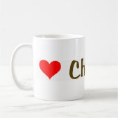I Liebe-Schokolade Kaffeetasse (Links)