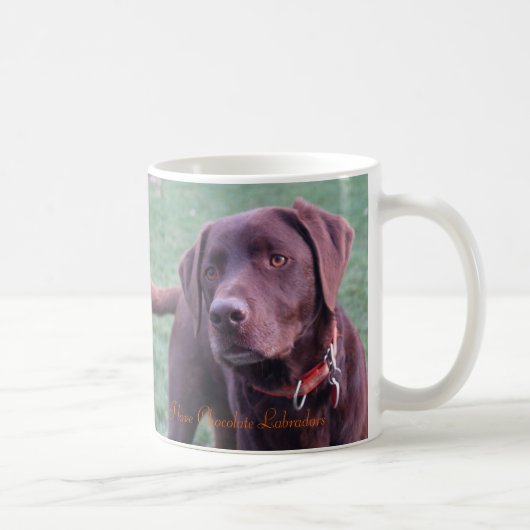 I Liebe-Schokolade Labradors Tasse (Rechts)
