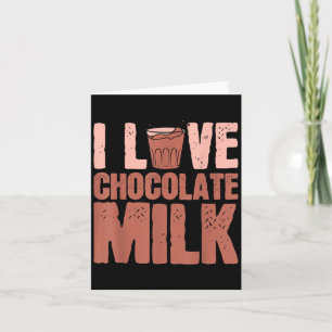 I Liebe Schokolade Milchessen Lover Quotes Grab Karte