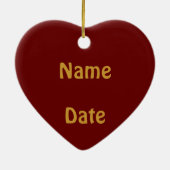 I Liebe Schokolade Ornament (Hinten)