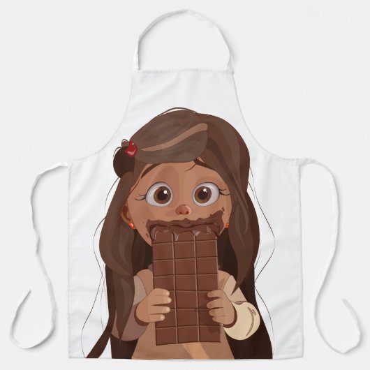 I Liebe Schokolade Schürze (Vorderseite)