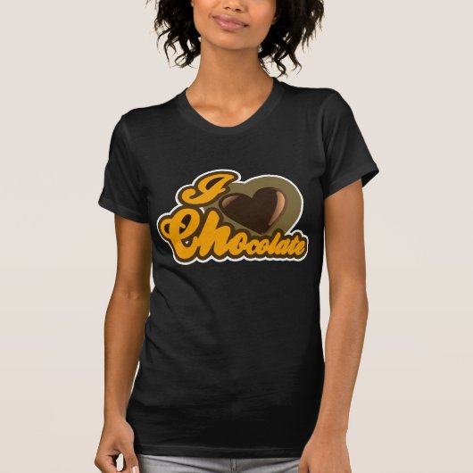 I Liebe Schokolade T-Shirt (Vorderseite)