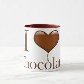 I Liebe Schokolade Tasse (Zentrum)