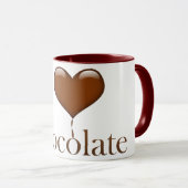 I Liebe Schokolade Tasse (VorderseiteRechts)