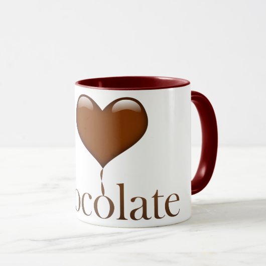 I Liebe Schokolade Tasse (VorderseiteRechts)