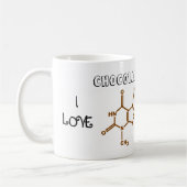 I Liebe-Schokolade u. Koffein-Tasse Kaffeetasse (Links)