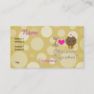 I Liebe Schokolade Visitenkarte