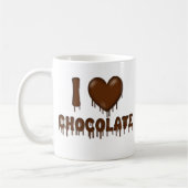 I Liebe-Schokoladen-Schmelz-u. Kaffeetasse (Links)